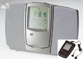 Werbeartikel Tischradio mit Uhr und Rechner